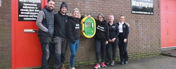 Warrington gym raises funds for two defibrillators - Warrington Chamber of Commerce