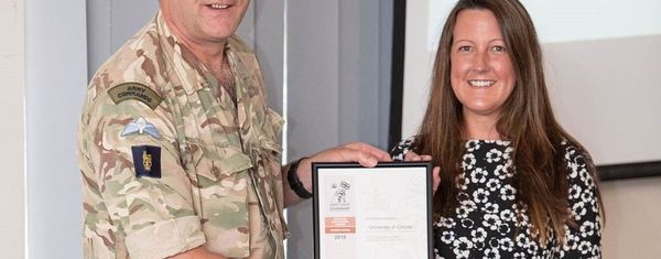 University recognised for its commitment to the Armed Forces - Warrington Chamber of Commerce